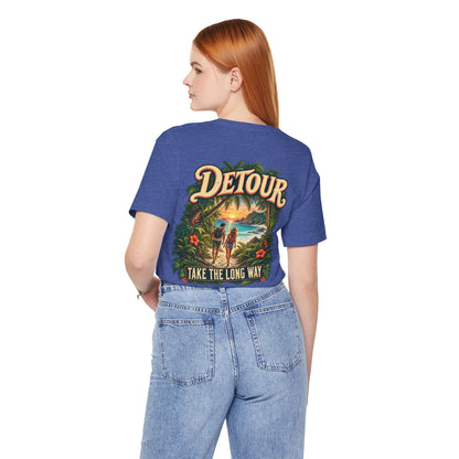 Detour Take the Long Way Tropical Adventure T-Shirt