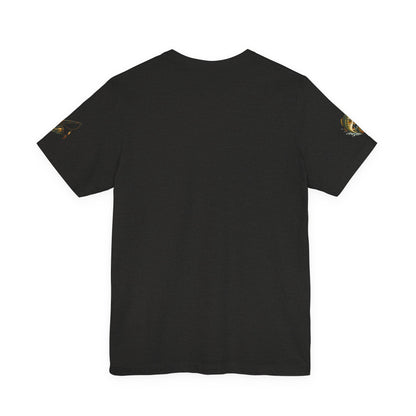 Sunset Lake Fishing T-Shirt — Mountain Boat Fishing Graphic Tee