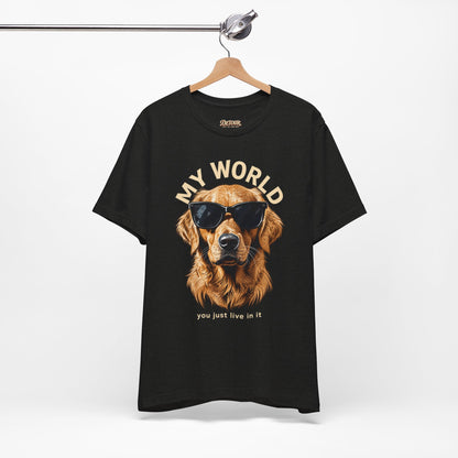 My World Golden Retriever Sunglasses T-Shirt