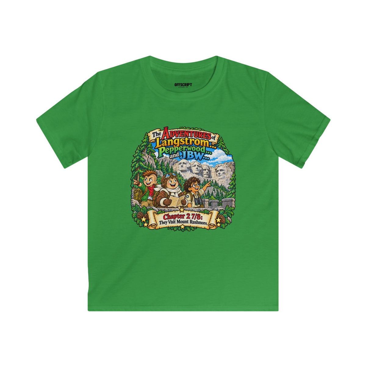 Kids Tee — Adventure of Langstrom Pepperwood Club Vintage Camp Graphic