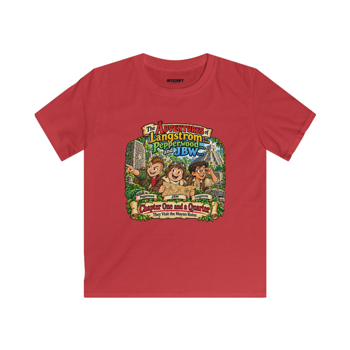 Kids Adventure T‑Shirt — "The Adventures of Langstrom & Pepperwood" Cartoon Tee