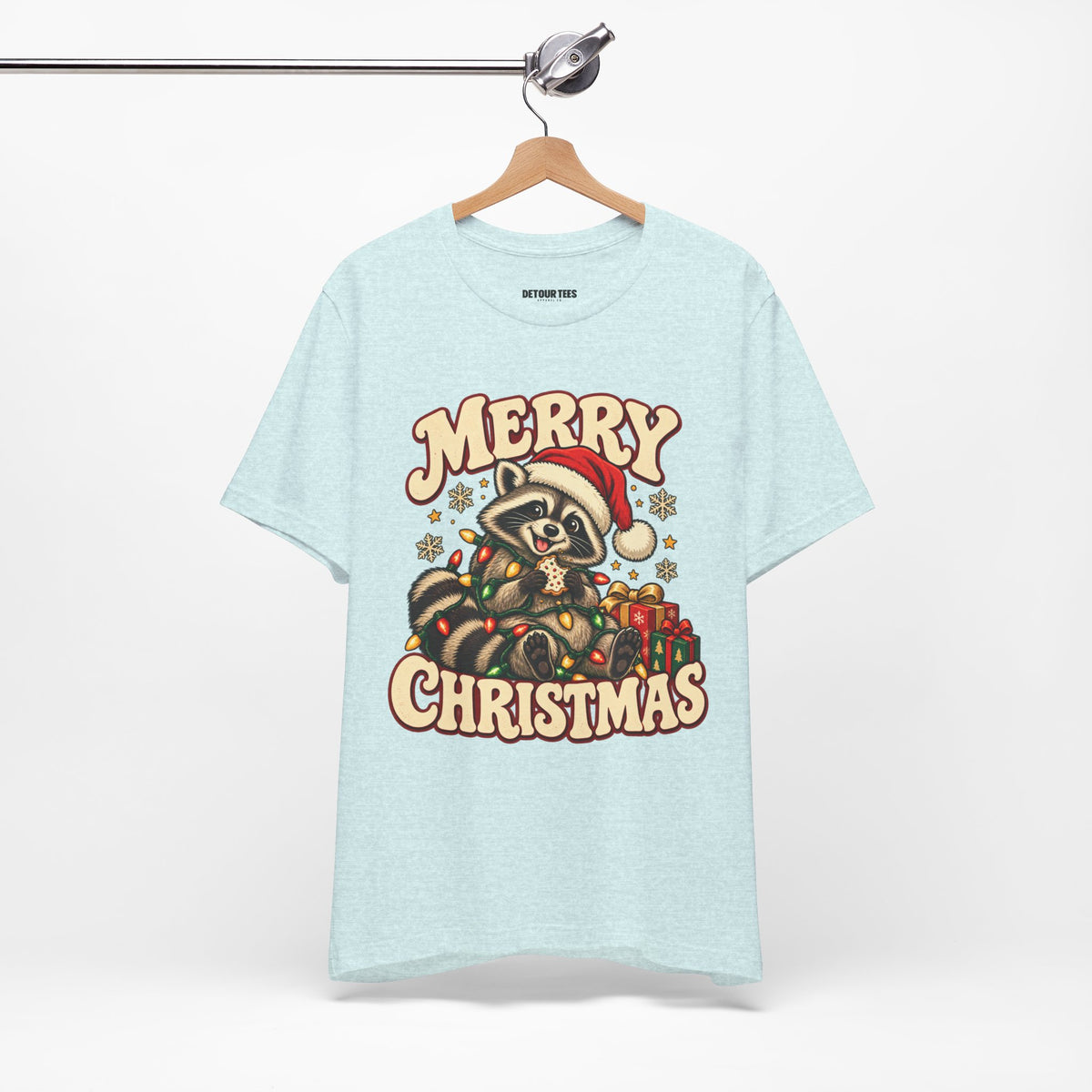 Merry Christmas Raccoon Tee