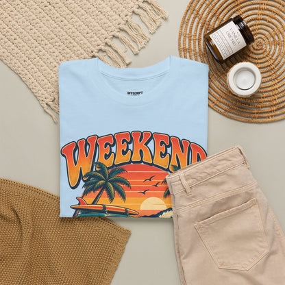 Weekend State of Mind Tee – Retro Surf Van Sunset T-Shirt