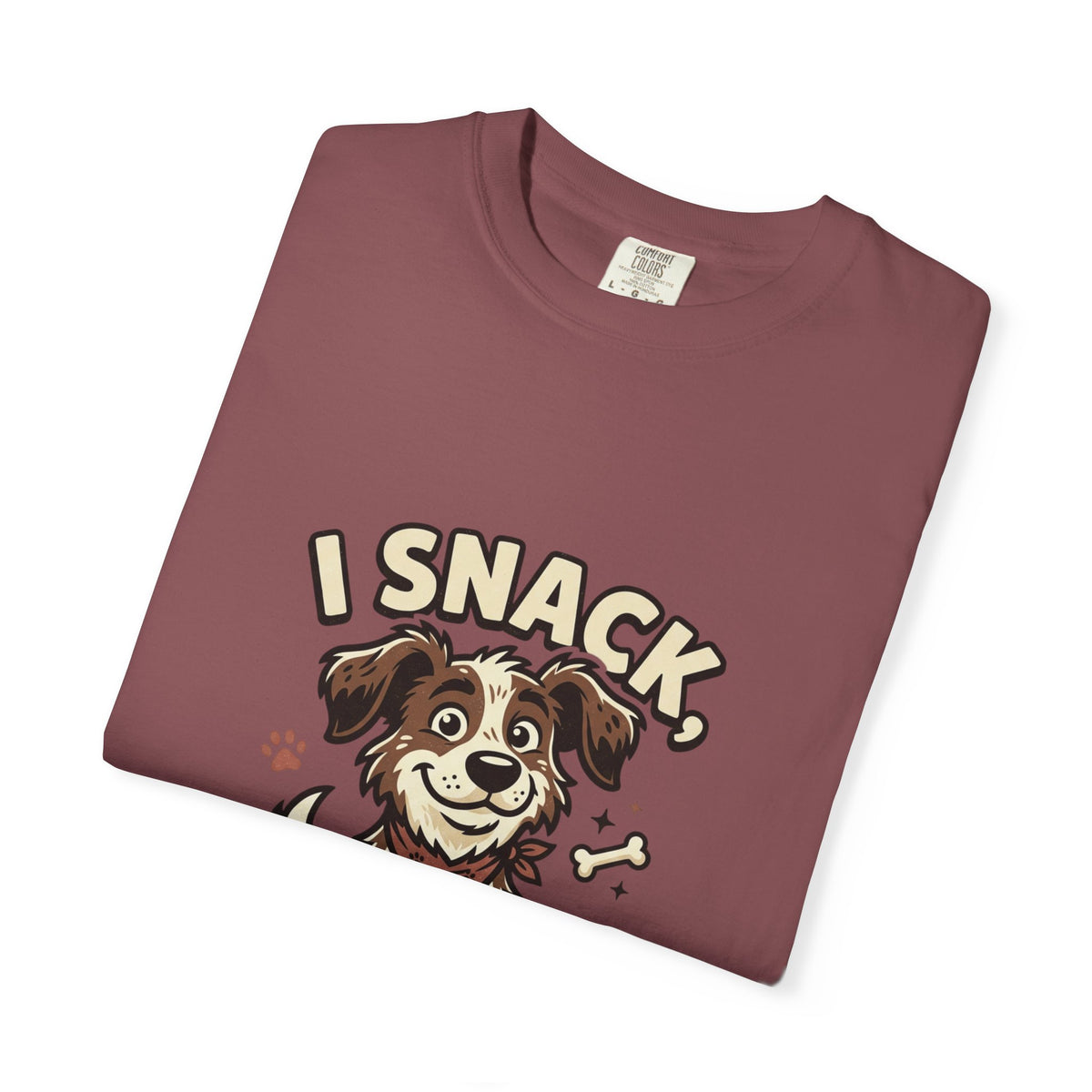 I Snack Therefore I Am Dog T-Shirt