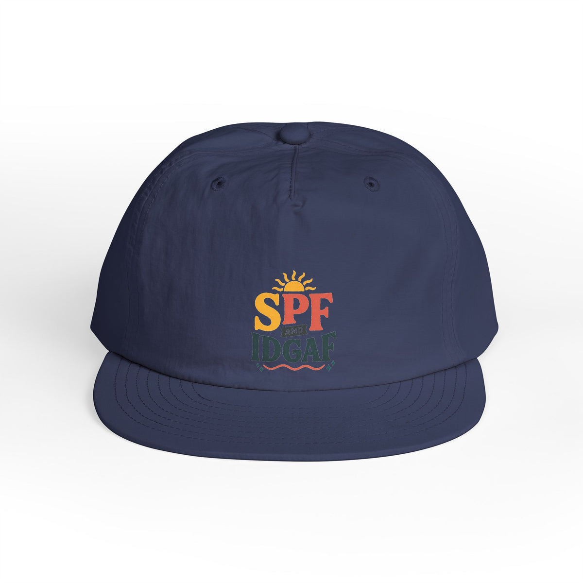 SPF IDGAF Surf Cap | Retro Sun Typography Hat