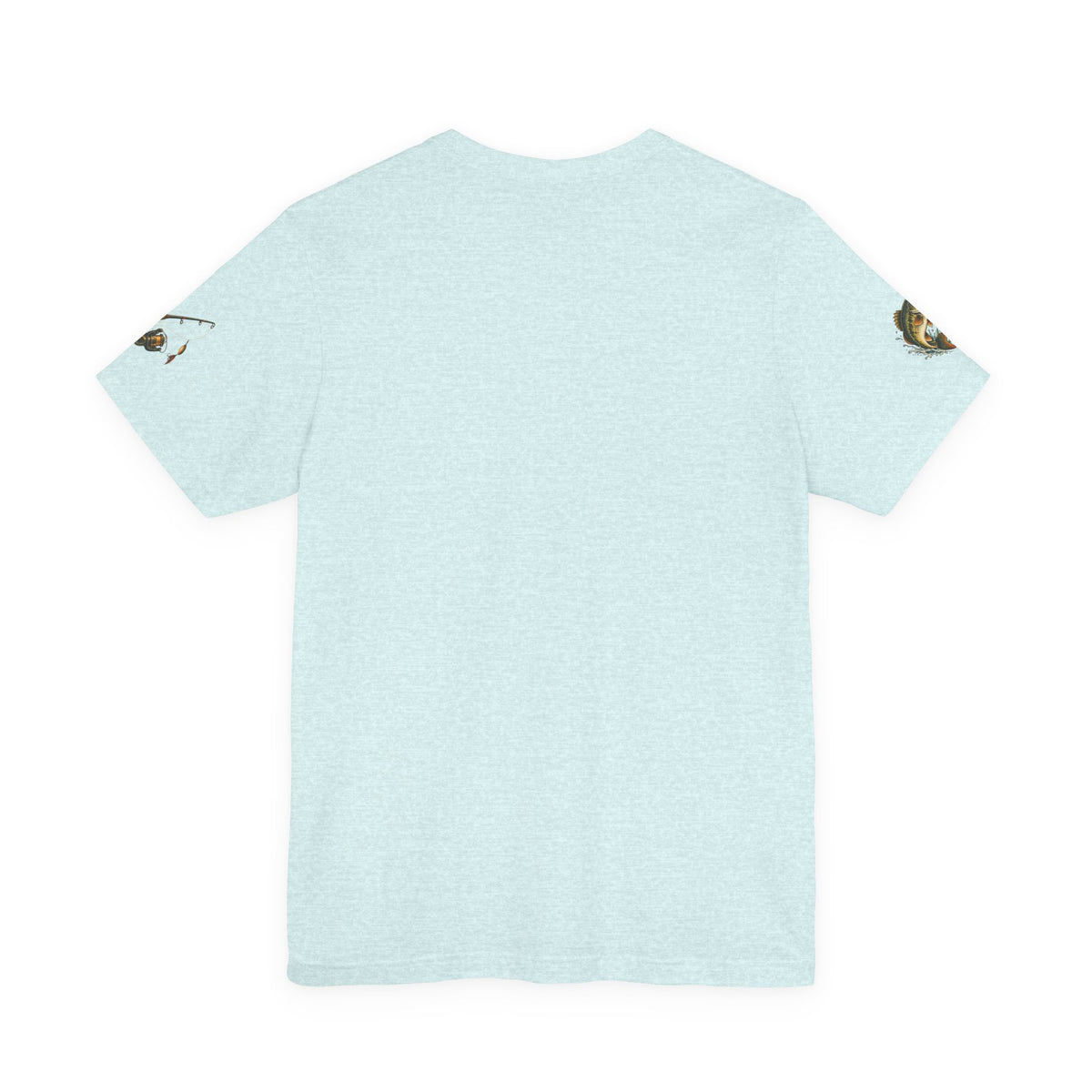 Sunset Lake Fishing T-Shirt — Mountain Boat Fishing Graphic Tee
