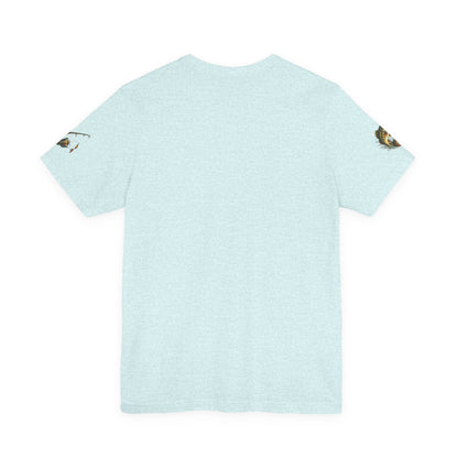 Sunset Lake Fishing T-Shirt — Mountain Boat Fishing Graphic Tee