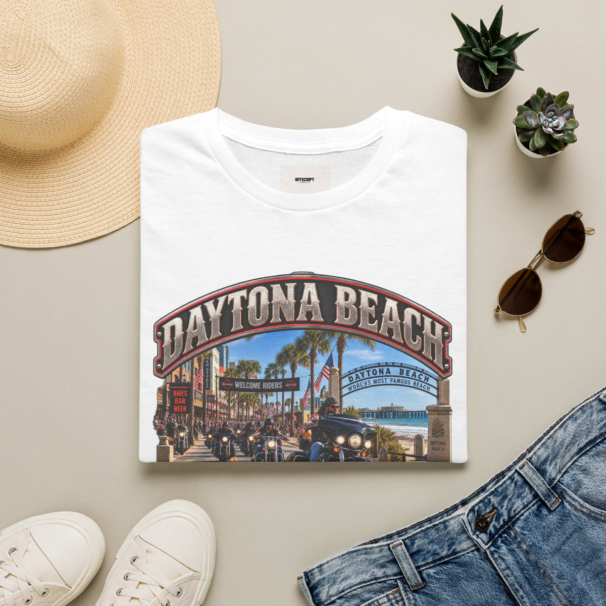 Daytona Beach Bike Week T-Shirt — Vintage Motorcycle Rally Tee