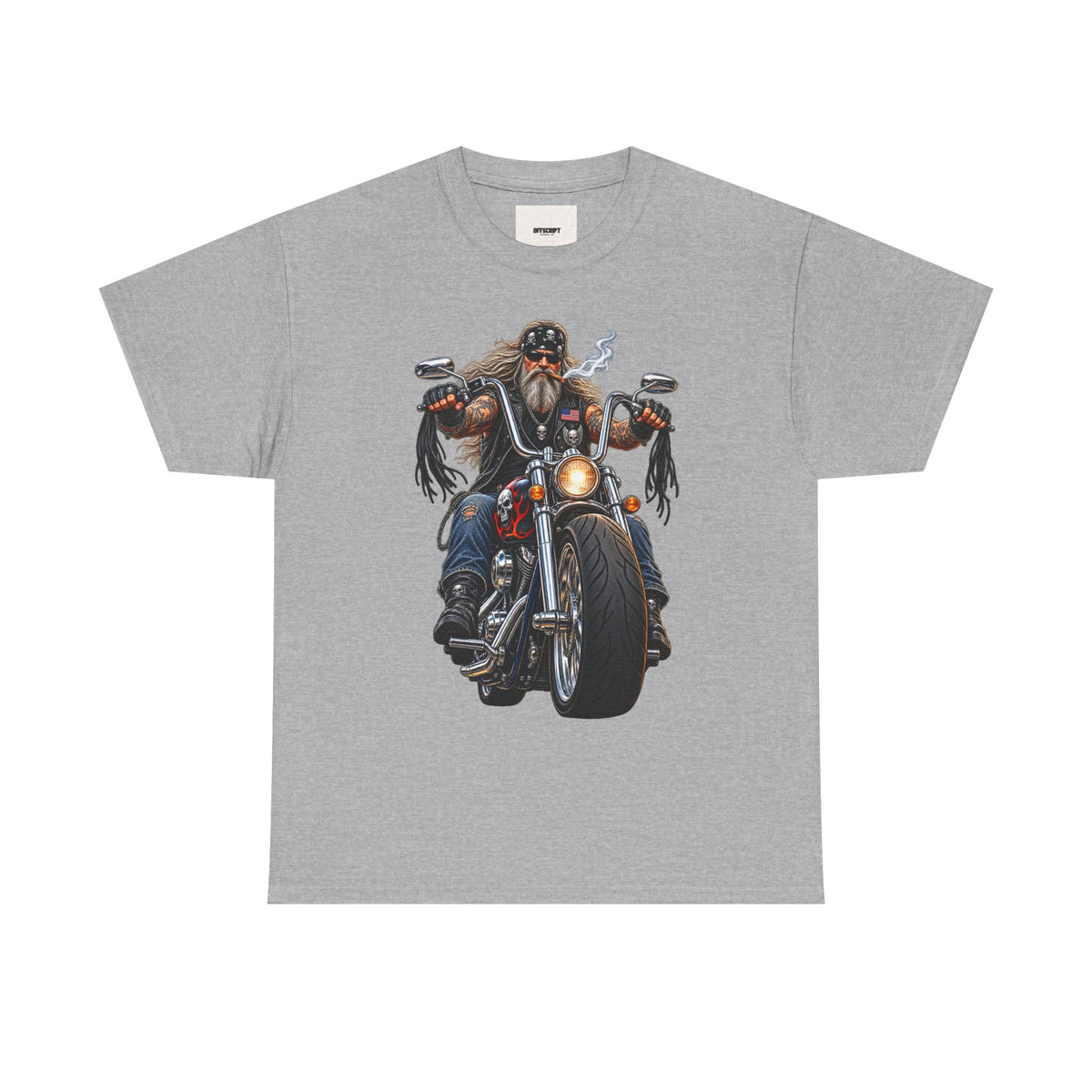 Biker Motorcycle Rider Graphic Tee — Vintage Road Rebel T‑Shirt