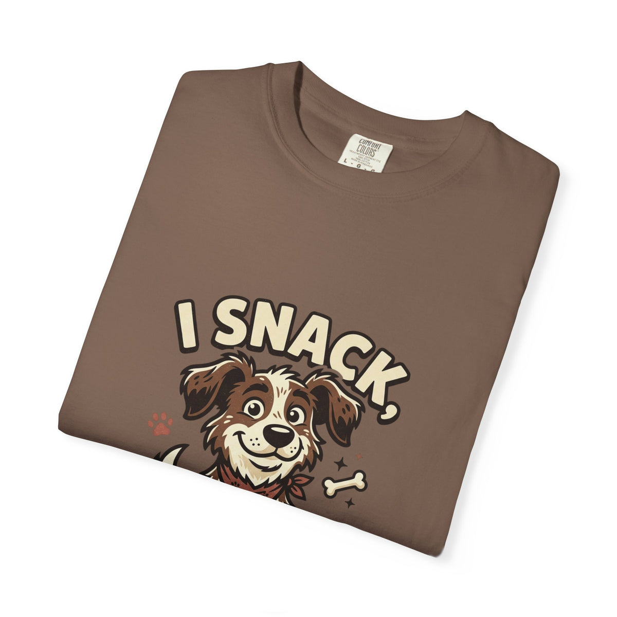 I Snack Therefore I Am Dog T-Shirt