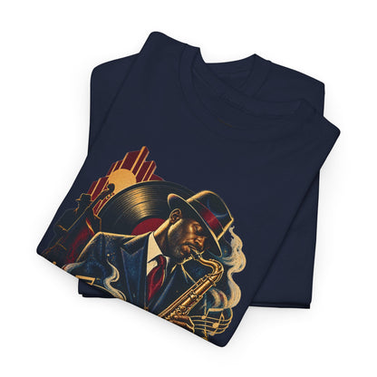 Saxophone Jazz Musician T-Shirt — Vintage Sax Player Tee