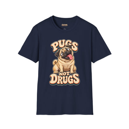 Pugs Not Drugs Funny Pug T-Shirt