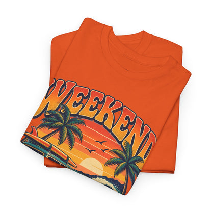 Weekend State of Mind Tee – Retro Surf Van Sunset T-Shirt