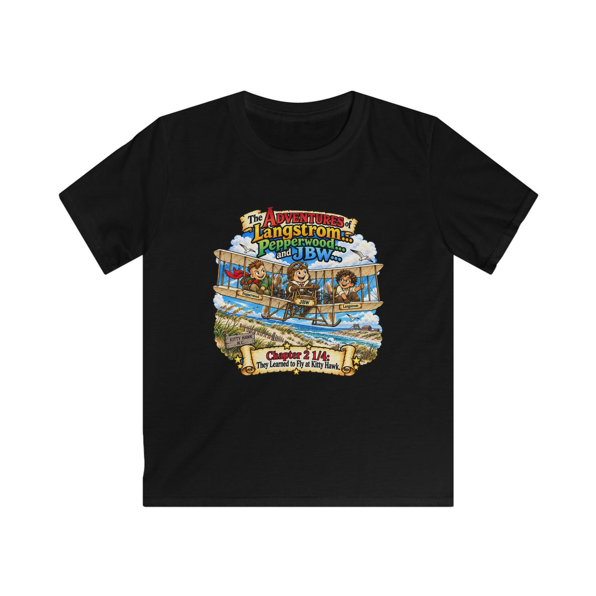 Kids Adventure Tee — Langstrom's Pepperwood J.B.W.S. Vintage Nature Graphic
