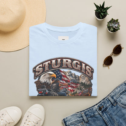 Sturgis Bike Week T-Shirt — American Eagle & Mount Rushmore Motorcycle Tee