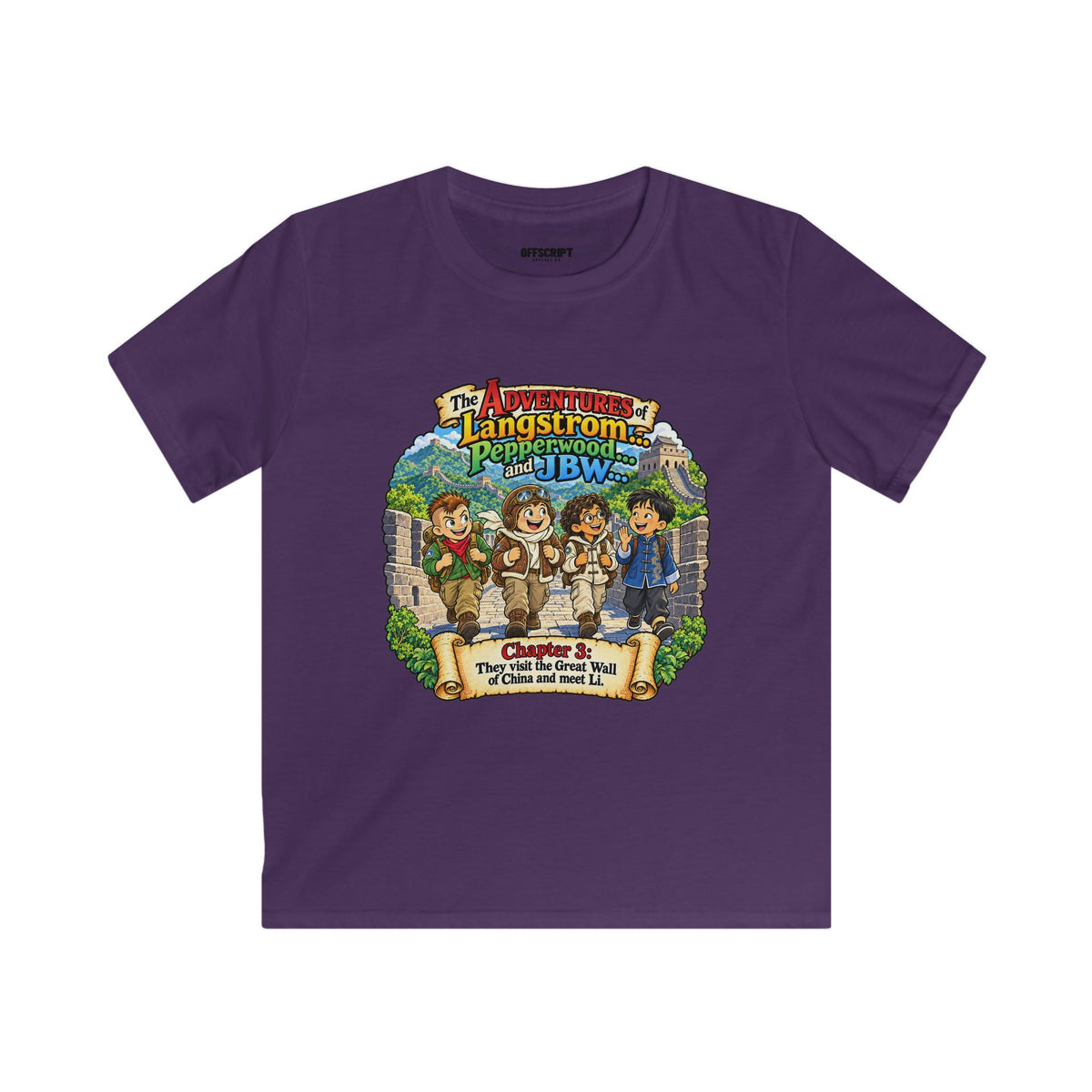 Kids Tee — 'The Adventures of Langstrom & Pepperwood' Storybook Graphic