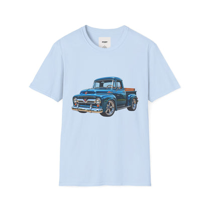 Vintage Blue Pickup T‑Shirt — Classic Retro Truck Graphic Tee