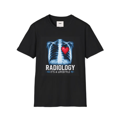 Radiology X-Ray Heart T-Shirt — "Radiology It's a Lifestyle" Tee for Radiologic Techs