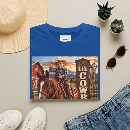 Kid's 'Lil Cowboy' T-Shirt — Cute Western Horse & Ranch Graphic
