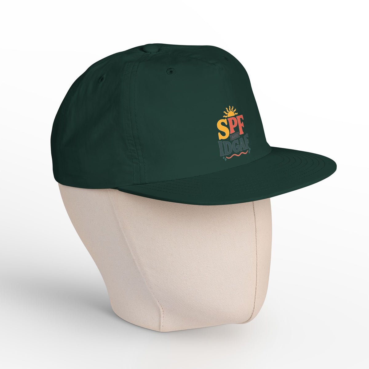 SPF IDGAF Surf Cap | Retro Sun Typography Hat