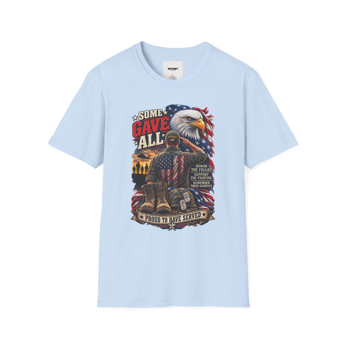 Some Gave All Eagle T-Shirt — Veteran Memorial Patriot Tee