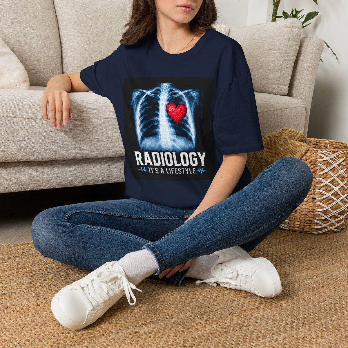 Radiology X-Ray Heart T-Shirt — "Radiology It's a Lifestyle" Tee for Radiologic Techs