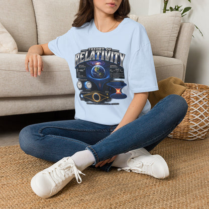 Theory of Relativity T-Shirt — Science Graphic Tee with Earth & Equations