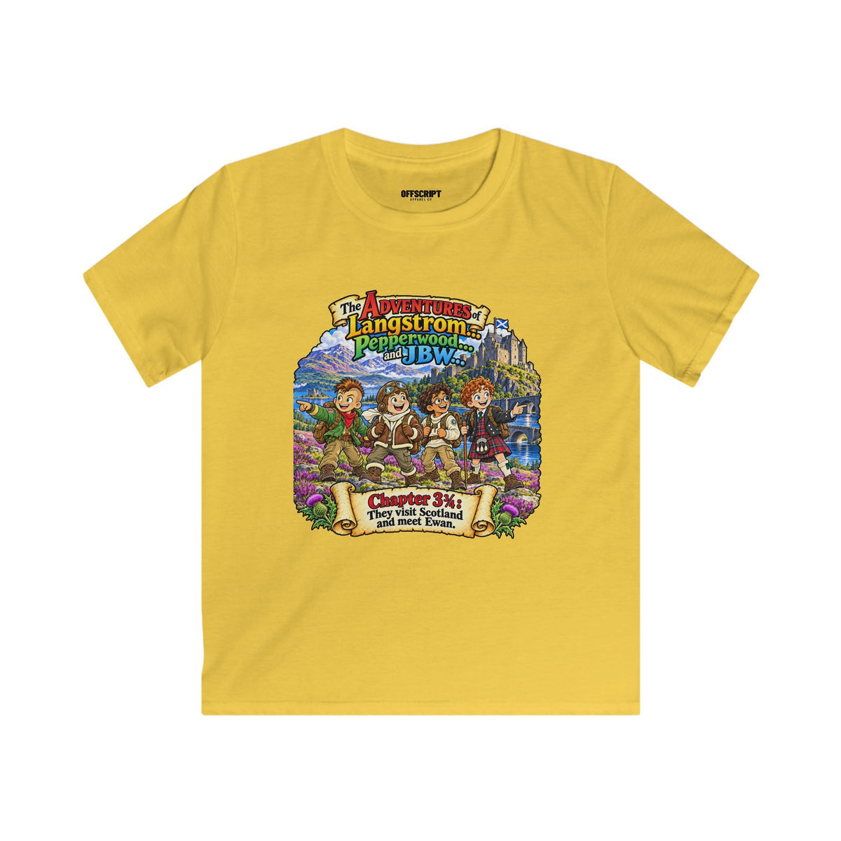 Kids Adventure Tee — 'The Adventures of Langstrom & Pepperwood' Illustrated Storybook Shirt