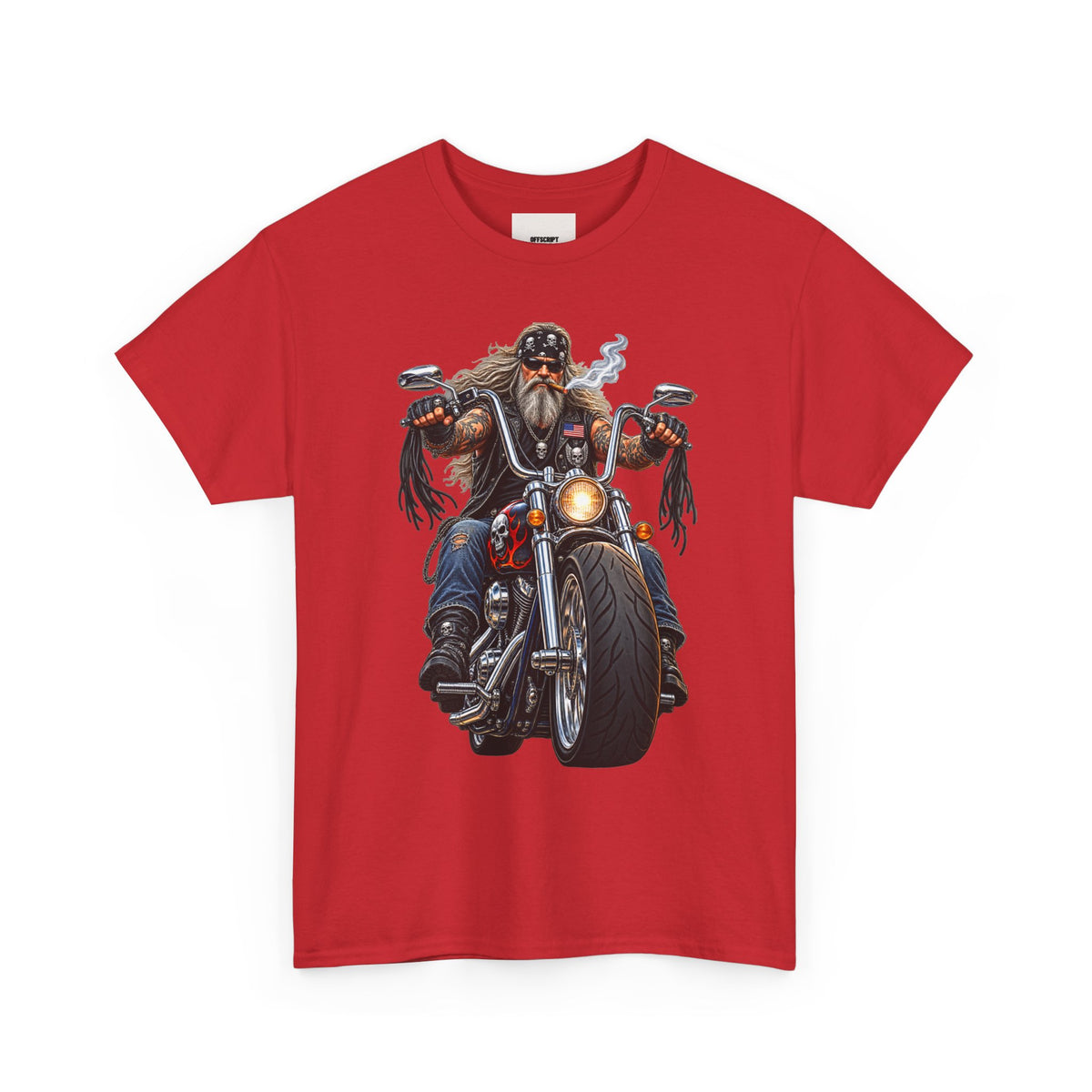 Biker Motorcycle Rider Graphic Tee — Vintage Road Rebel T‑Shirt