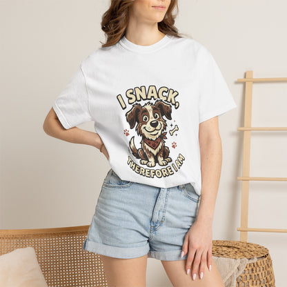 I Snack Therefore I Am Dog T-Shirt