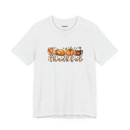 Thankful Harvest Tee — Thanksgiving Pumpkin & Pie Fall Shirt
