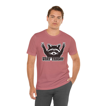 Stay Trashy Raccoon Graphic T-Shirt