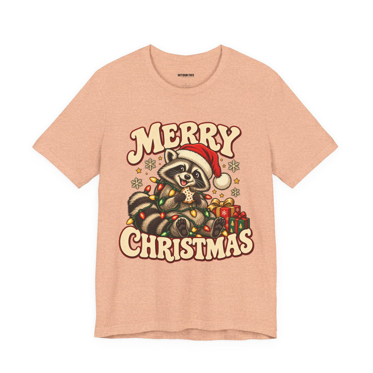 Merry Christmas Raccoon Tee