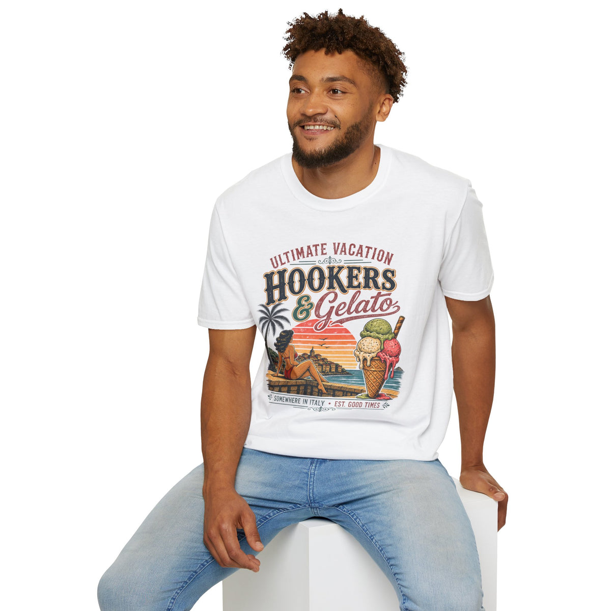 Hookers & Gelato Ultimate Vacation T-Shirt