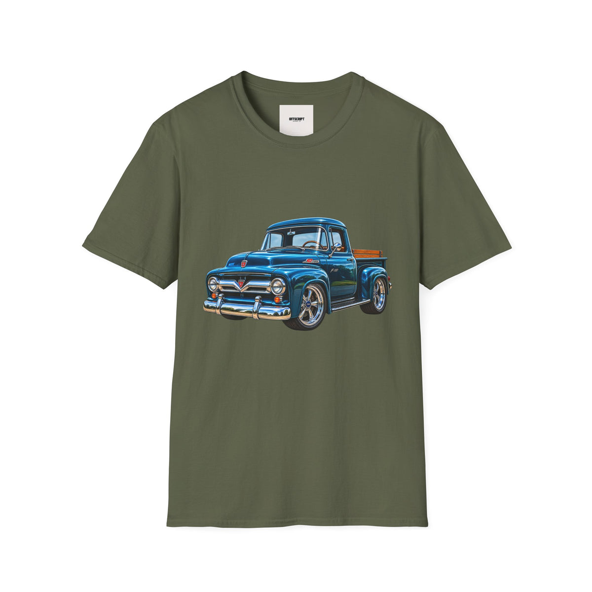 Vintage Blue Pickup T‑Shirt — Classic Retro Truck Graphic Tee
