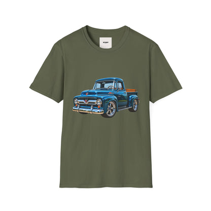 Vintage Blue Pickup T‑Shirt — Classic Retro Truck Graphic Tee