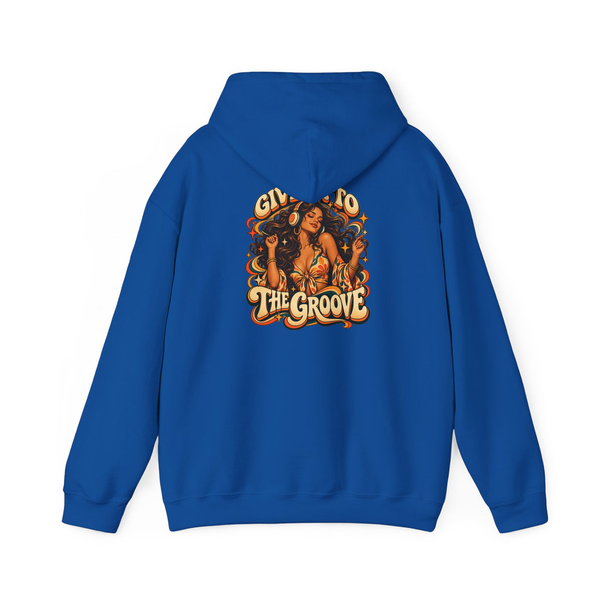Hoodie — Give Into The Groove Retro Disco Graphic Hoodie