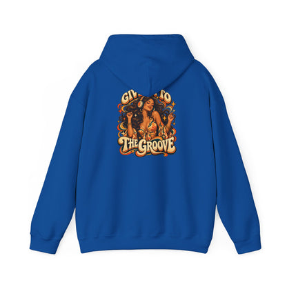 Hoodie — Give Into The Groove Retro Disco Graphic Hoodie