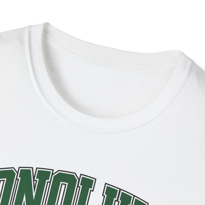 Honolulu Arch Logo T-Shirt — Vintage Collegiate Hawaii Tee