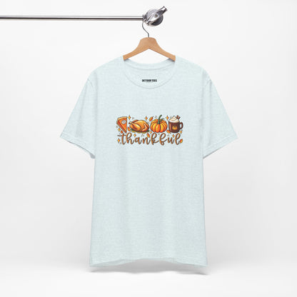 Thankful Harvest Tee — Thanksgiving Pumpkin & Pie Fall Shirt