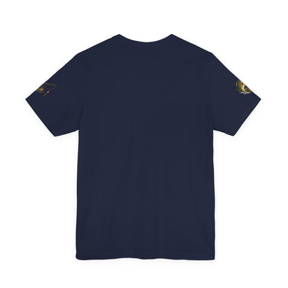 Sunset Lake Fishing T-Shirt — Mountain Boat Fishing Graphic Tee