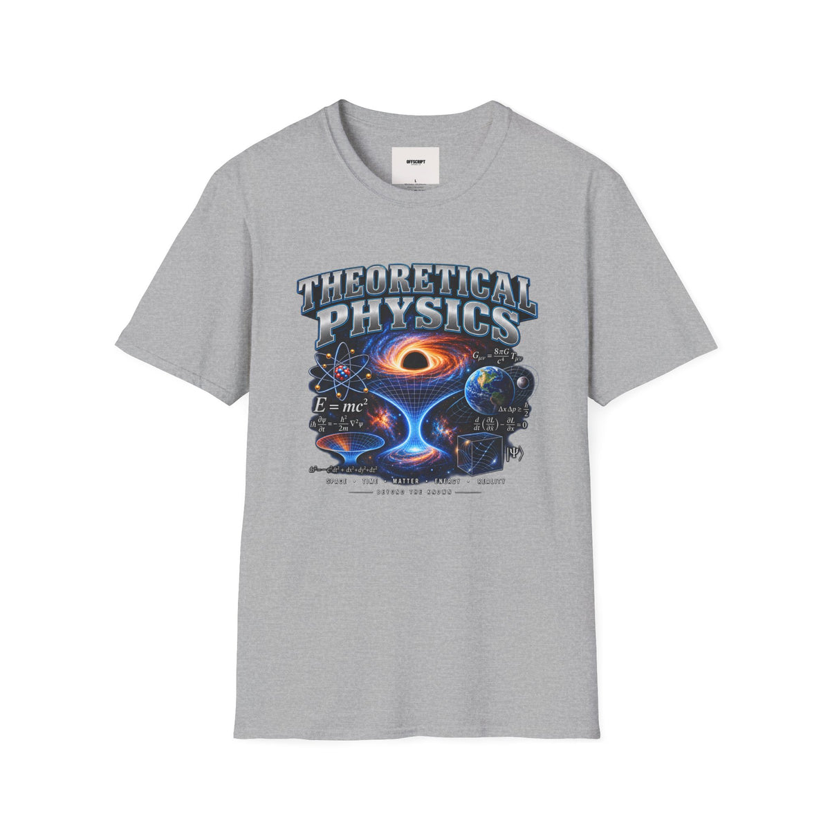 Theoretical Physics Graphic Tee — Science Galaxy Black Hole Design