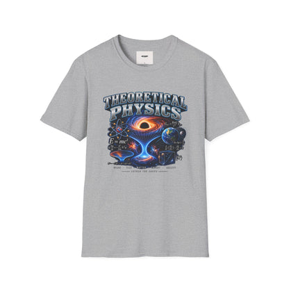 Theoretical Physics Graphic Tee — Science Galaxy Black Hole Design