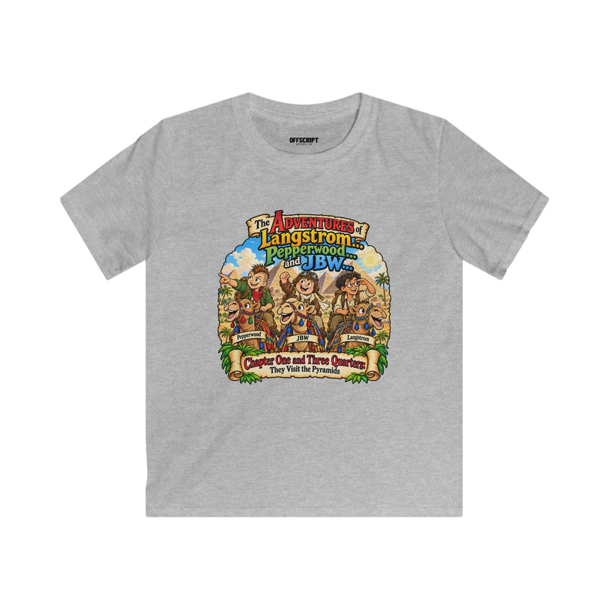 Kids Adventure T‑Shirt — "The Adventures of Langstrom & Pepperwood" Fantasy Design