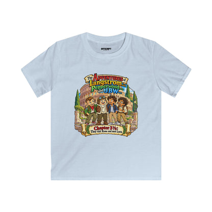 Kids Tee — 'The Adventures of Langstrom & Pepperwood' Illustrated Storybook Design