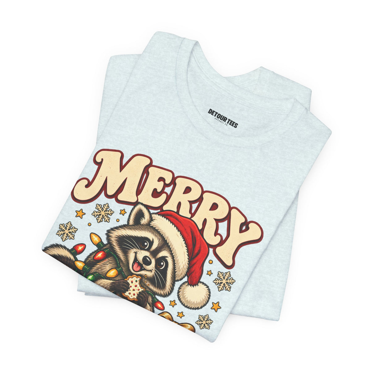 Merry Christmas Raccoon Tee