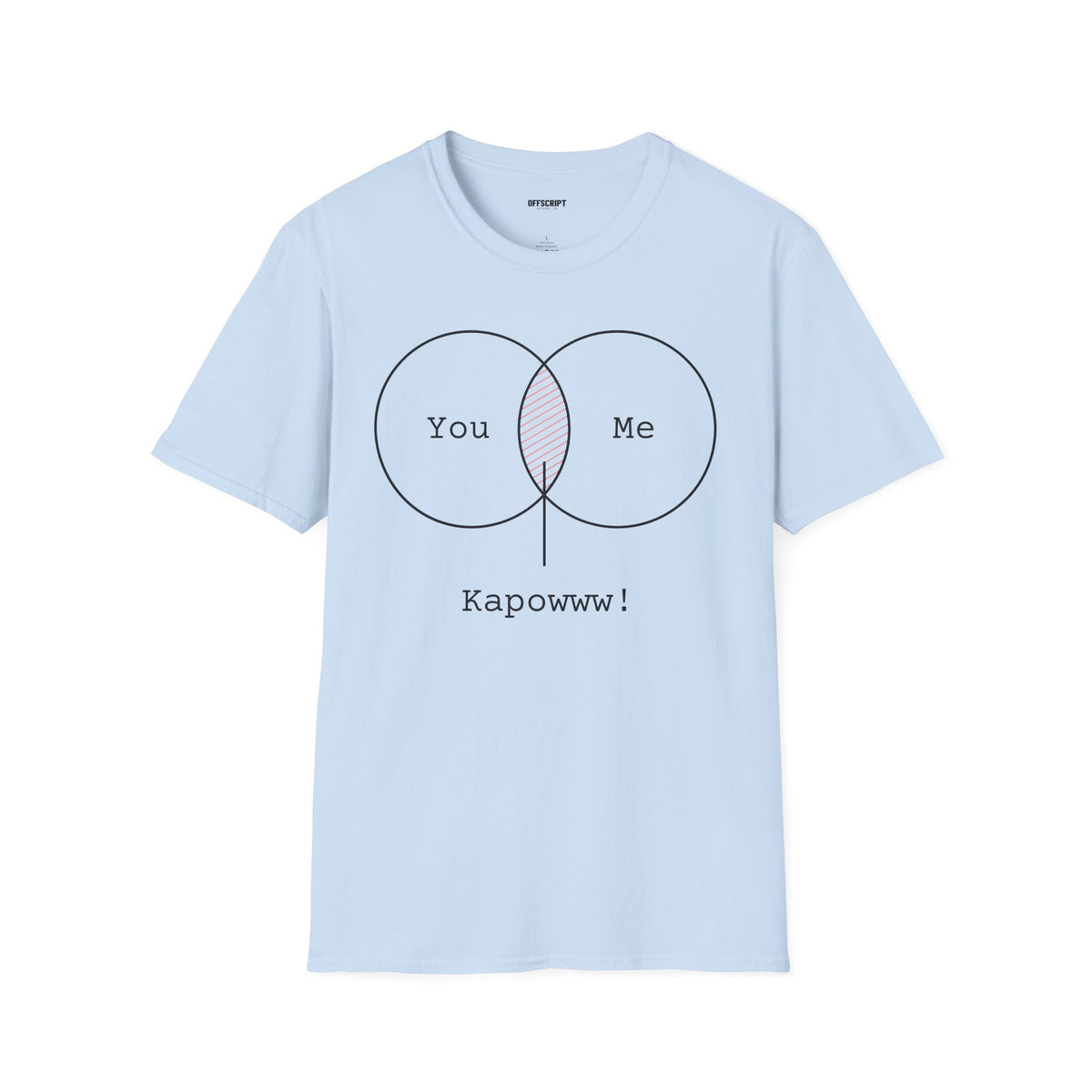 You + Me Venn Diagram T-Shirt — "Kapowww!" Graphic Tee
