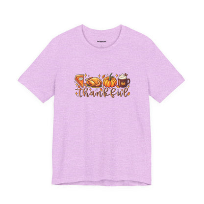 Thankful Harvest Tee — Thanksgiving Pumpkin & Pie Fall Shirt
