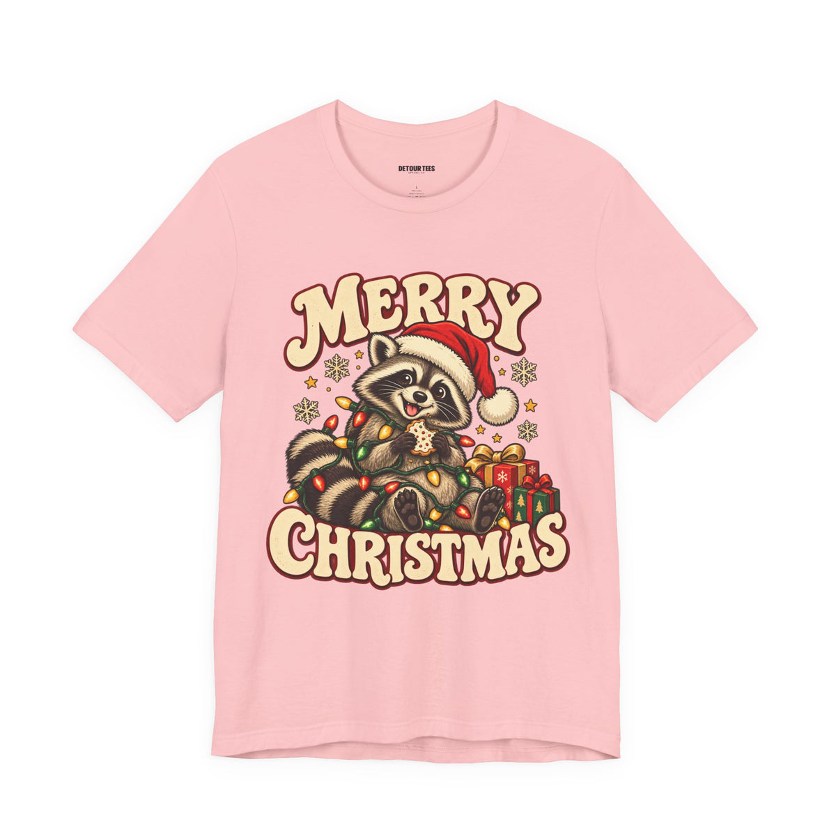 Merry Christmas Raccoon Tee