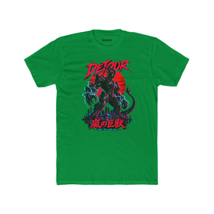 Detour Kaiju Graphic Tee — Retro Monster Shirt with Japanese Text